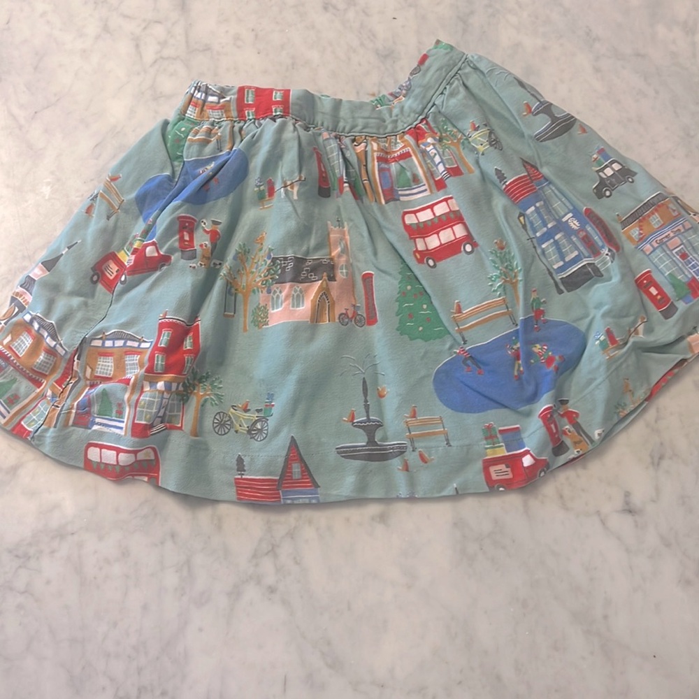 Mini Boden Christmas scene skirt